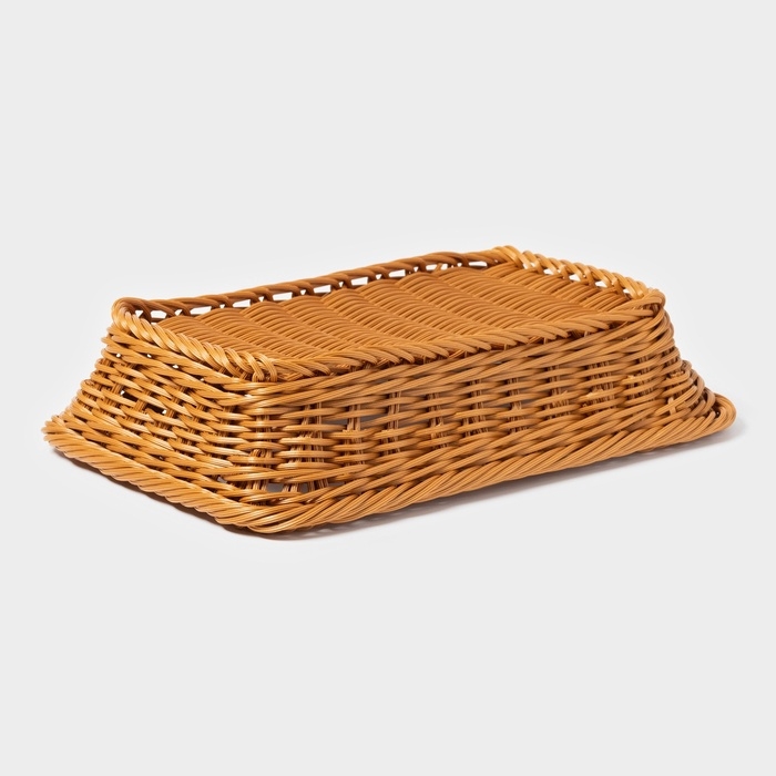 Корзинка для подачи Доляна «Капучино», 30×19,5×6 см