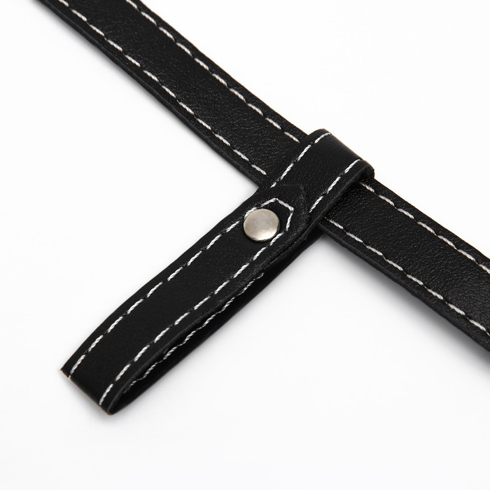 Намордник из прессованной кожи регулируемый, №2, ДН 5 см, ОМ 15-22 см, чёрный Намордник из прессованной кожи регулируемый, №2, ДН 5 см, ОМ 15-22 см, чёрный