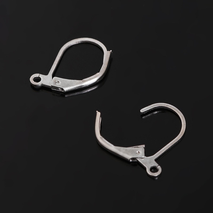 Швензы с французской застёжкой, 16 мм (набор 5 пар), цвет серебро Швензы с французской застёжкой, 16 мм (набор 5 пар), цвет серебро