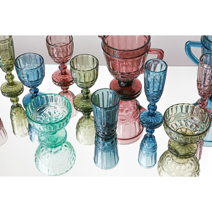 Стакан стеклянный Magistro «Ла-Манш», 220 мл, цвет синий Стакан стеклянный Magistro «Ла-Манш», 220 мл, цвет синий