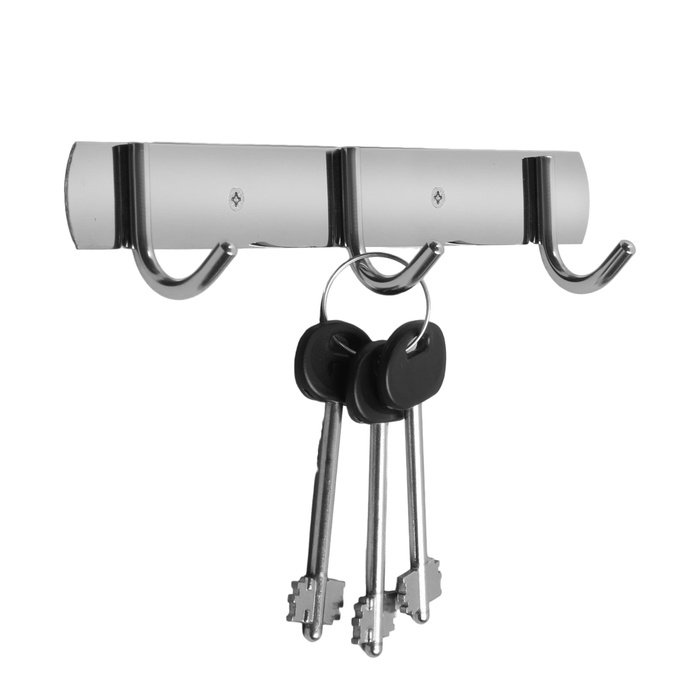 Вешалка CAPPIO CVT002, металлическая, трёхрожковая, цвет хром