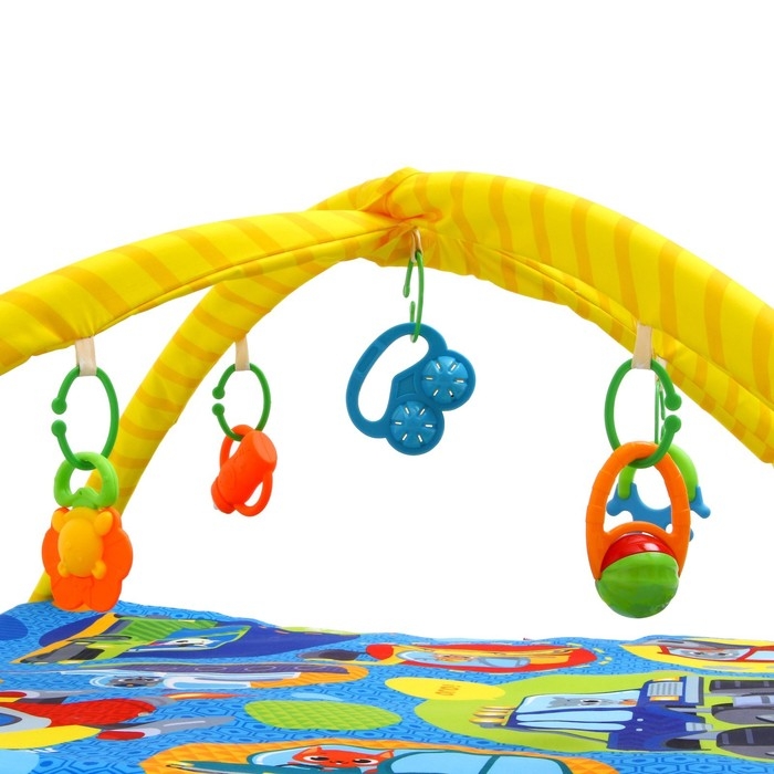 Развивающий коврик с дугами «Транспорт», 85х85 см, Крошка Я Развивающий коврик с дугами «Транспорт», 85х85 см, Крошка Я