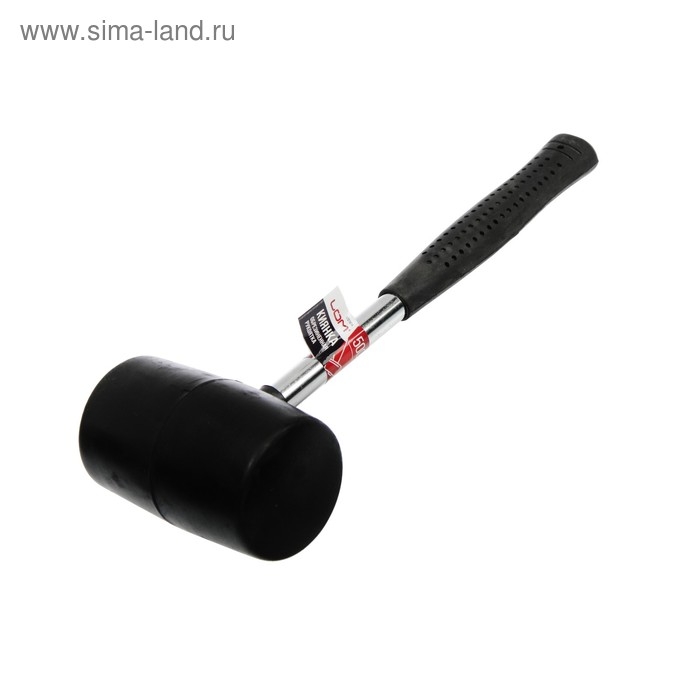 Киянка ЛОМ, металлическая обрезиненная рукоятка, черная резина, 500 г Киянка ЛОМ, металлическая обрезиненная рукоятка, черная резина, 500 г