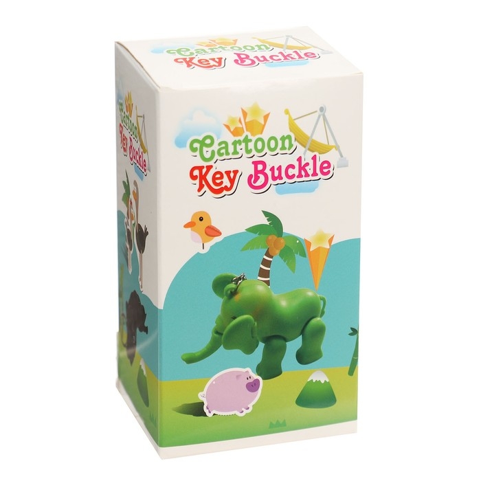 Развивающая игрушка «Слон» световая на брелке, цвета МИКС