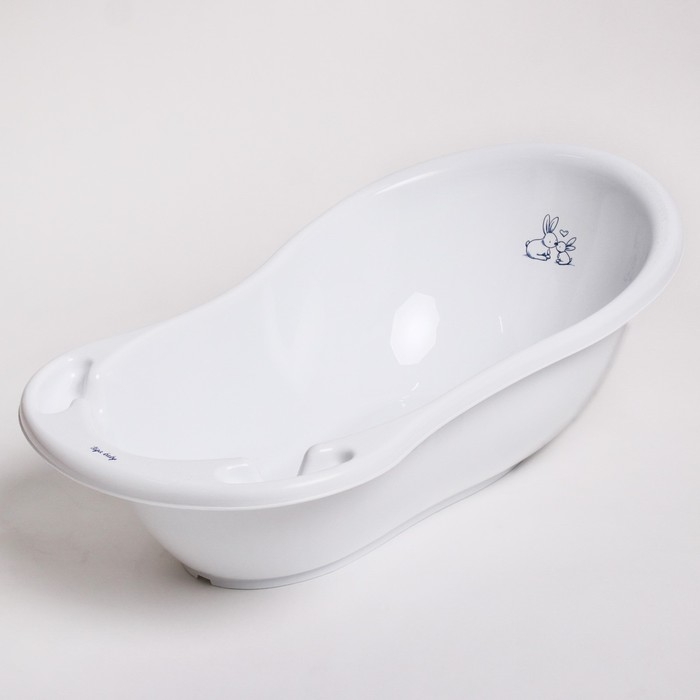 Ванна детская «Кролики» со сливом, 86 см, цвет белый Ванна детская «Кролики» со сливом, 86 см, цвет белый