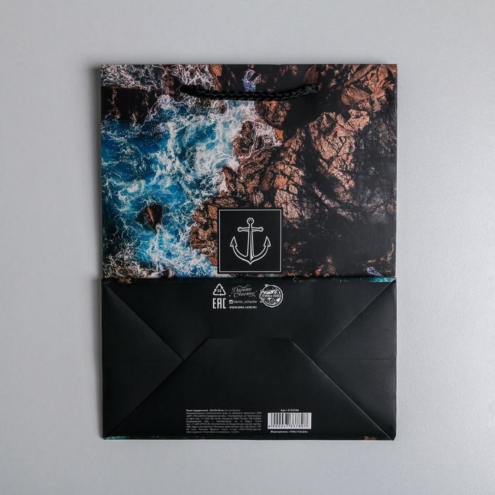 Пакет подарочный ламинированный вертикальный, упаковка, &laquo;Море&raquo;, MS 18 х 23 х 10 см