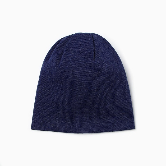 Шапочка детская, цвет синий-меланж, размер 46-48 (1-2 г) Шапочка детская, цвет синий-меланж, размер 46-48 (1-2 г)