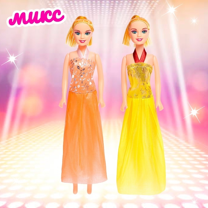 Кукла-модель «Модница» в платье, МИКС