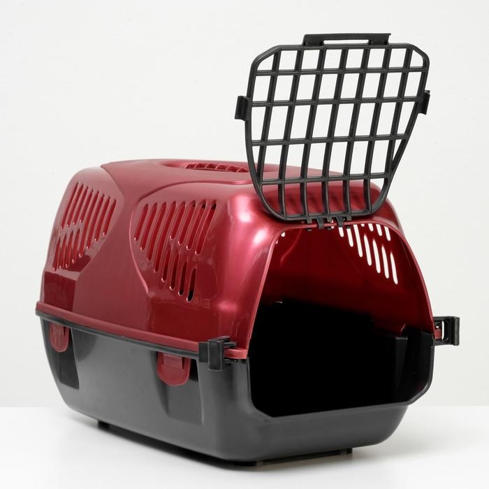 Переноска для животных  Переноска для животных "Сириус", 33,5 х 31 х 50 см, красный перламутр