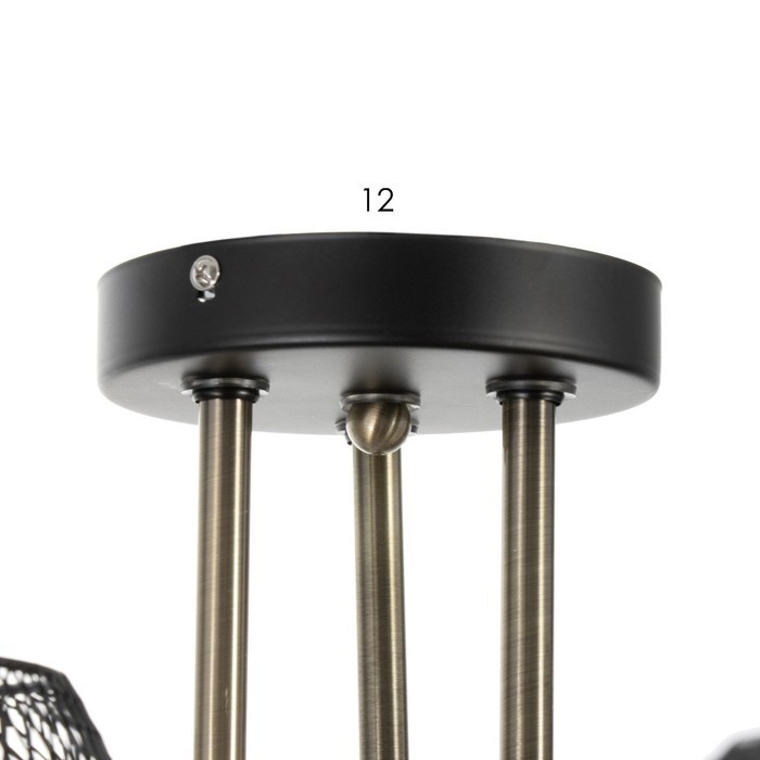 Люстра Люстра "Эстэт" 6хЕ27 40Вт черный 98х98х23см BayerLux