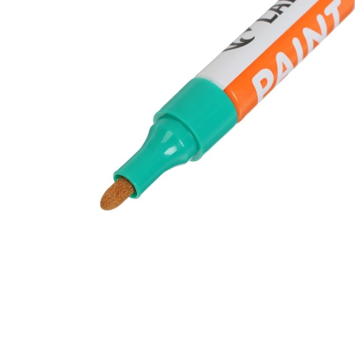 Маркер краска (лаковый) наконечник пулевидный 4 мм, зеленая (цена за шт)