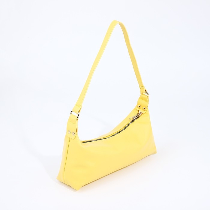 Сумка-багет на молнии, цвет жёлтый Сумка-багет на молнии, цвет жёлтый