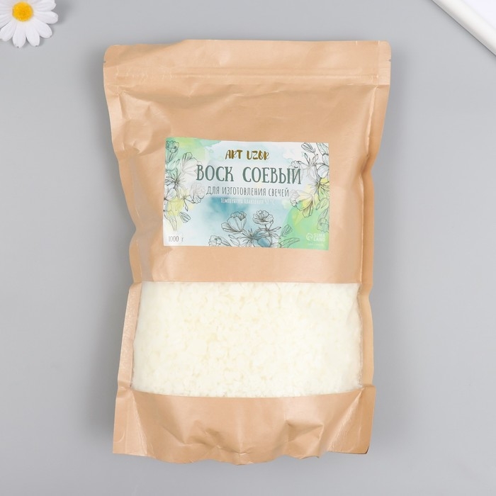Воск соевый для изготовления свечей 1000 гр температура плавления 52&deg;