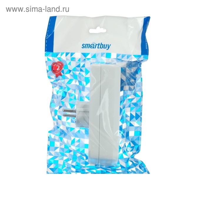 Разветвитель Smartbuy, 16 А, 250 B, 3 гнезда, с заземлением, плоский Разветвитель Smartbuy, 16 А, 250 B, 3 гнезда, с заземлением, плоский