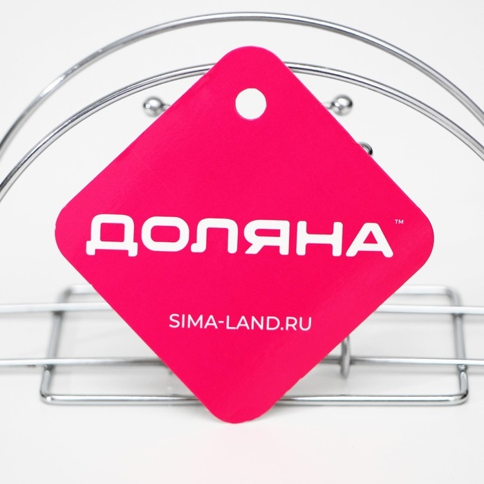 Салфетница Доляна «Меч», 13,5×6×7 см, цвет хром Салфетница Доляна «Меч», 13,5×6×7 см, цвет хром