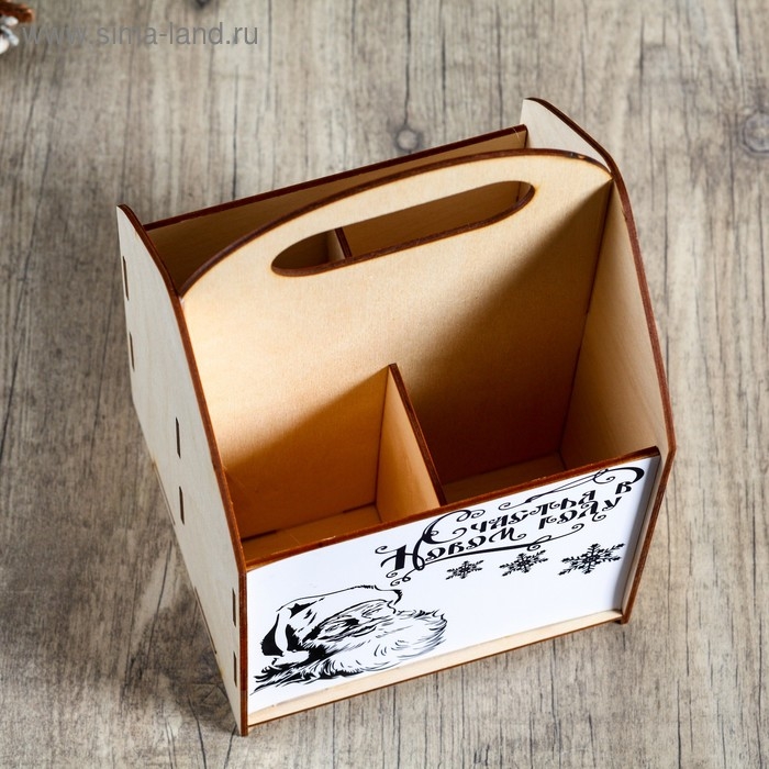 Ящик под пиво  Ящик под пиво "Счастья в Новом Году!" Дед Мороз