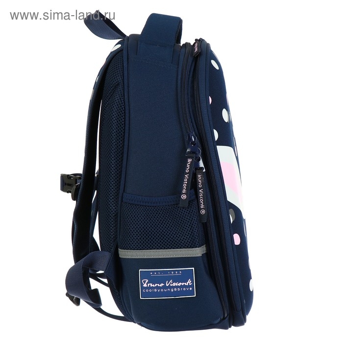 Рюкзак каркасный 36 х 28 х 17 см, + пенал, Bruno Visconti Рюкзак каркасный 36 х 28 х 17 см, + пенал, Bruno Visconti "Ушастик"