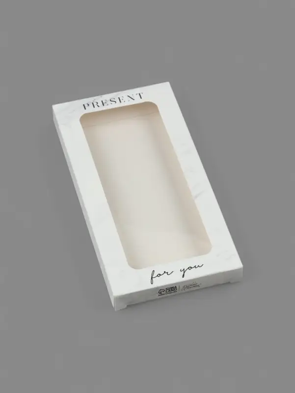 Коробка для шоколада, кондитерская упаковка, &laquo;For you&raquo;, с окном, 17.3&times;8.8&times;1.5 см