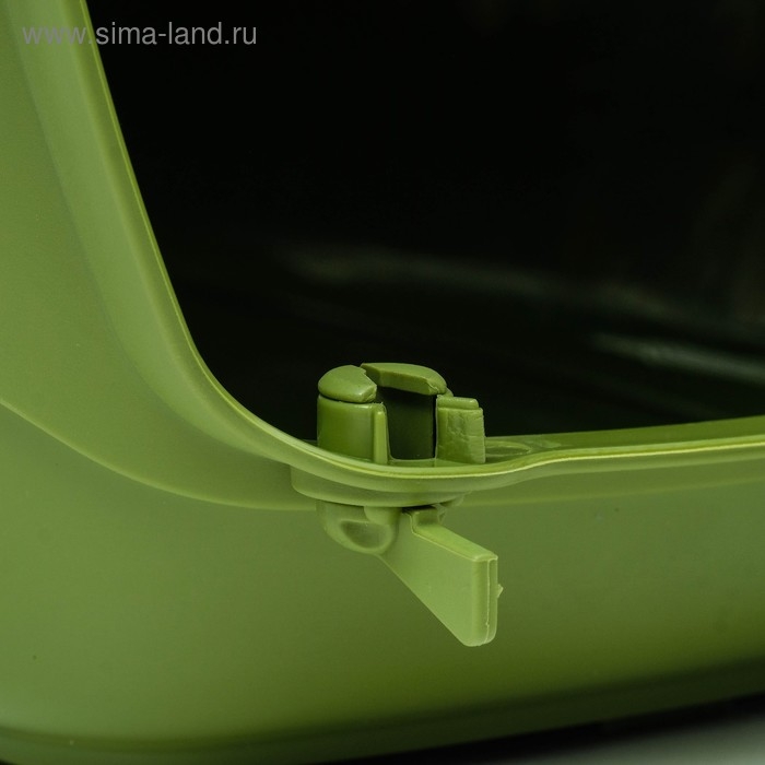 Переноска для животных до 9 кг  Переноска для животных до 9 кг "Пижон", металлическая дверь, 43 х 29 х 27,5 см, оливковая