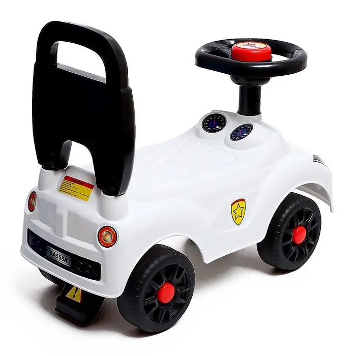 Толокар - пушкар детский &laquo;Ночной гонщик. Машинка&raquo;, звуковые эффекты, цвет белый