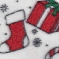 Плед флис Luscan, 130х170 см, 160 г/м2, подарки белый