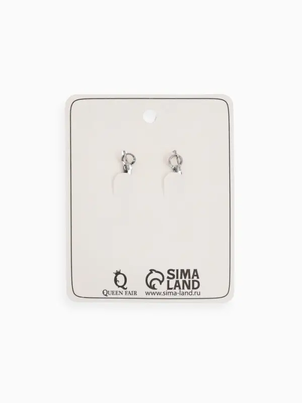 Серьги-кольца &laquo;Карма&raquo;, косичка, цвет серебро, d=5