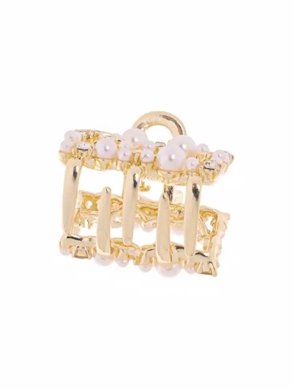 Крабик для волос &laquo;Саманта галант&raquo;, прямой, 3 см, золотистый