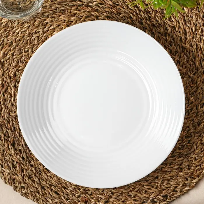 Тарелка глубокая Avvir Carve, 680 мл, d=21,5 см, стеклокерамика, цвет белый Тарелка глубокая Avvir Carve, 680 мл, d=21,5 см, стеклокерамика, цвет белый