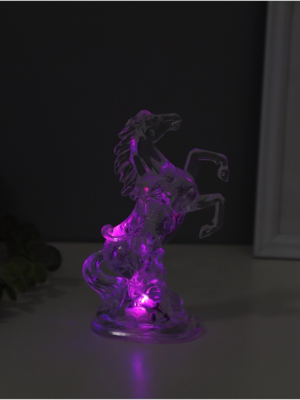 Ночник свеча Ночник свеча "Конь" LED RGB 3xAG13 5х8х15см
