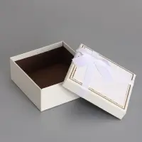 Набор подарочных коробок 3 в 1, квадратные, белый, 19&times;19&times;9.8; 17&times;17&times;8; 15&times;15&times;6.5 см