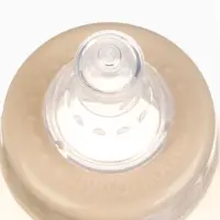 Бутылочка для кормления, новогодняя, Bear, 150 мл, цилиндр, бежевый Mum&Baby