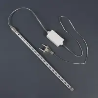 Гирлянда &laquo;Сосулька&raquo; тающая 0.3 м, IP44, прозрачная нить, 18 LED, 12 В, переливы, свечение белое