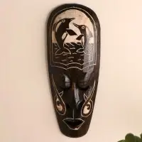 Маска дерево "Дельфины" 40х3х15 см