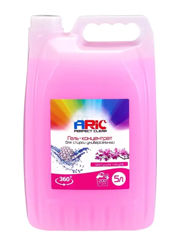 Гель для стирки ARIC цветущая сакура, 5 л (канистра)