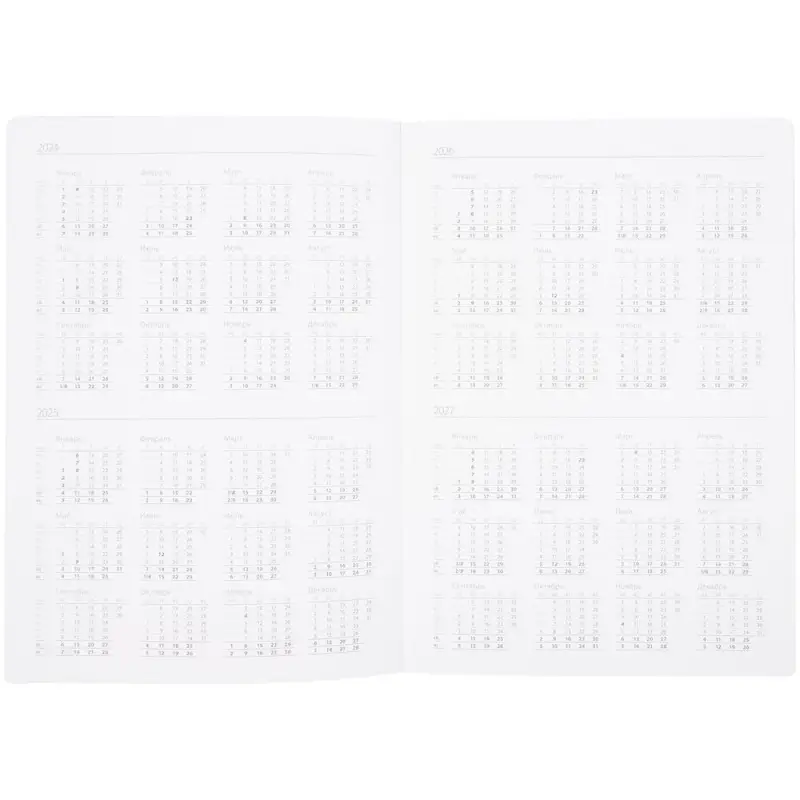 Ежедневник Nebraska Flex, недатированный, черный с серебристым