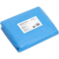 Простыня 70х200, голубой (10шт/упак), спанбонд, пл.15, А1, 12548