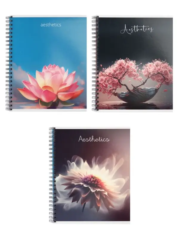 Компл тетр из 3шт 96л кл на гребне Эстетика, обл мел карт, глянц лам, офсет (10246943)