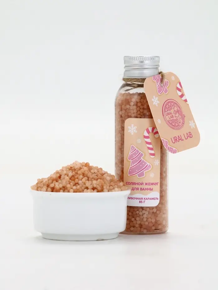 Жемчуг для ванны во флаконе, 85 гр, аромат сливочная карамель, URAL LAB Жемчуг для ванны во флаконе, 85 гр, аромат сливочная карамель, URAL LAB