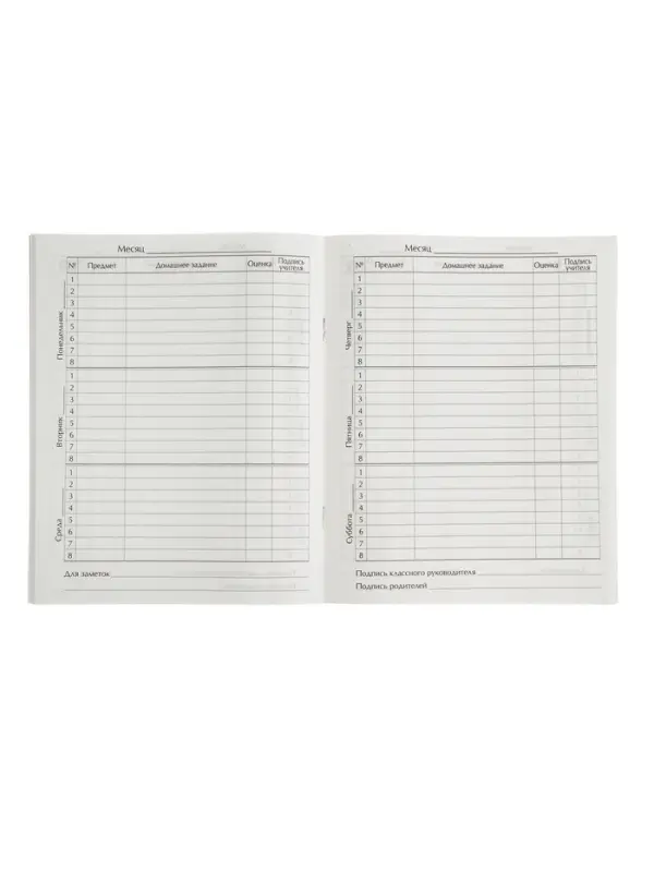 Дневник школьный для 1-11 классов, &laquo;Тетрадь Дневник&raquo;, мягкая обложка, 40 листов