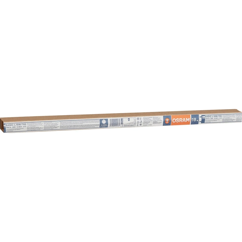 Лампа люминесцентная Osram  L 18W/765 G13 6400К хол.дневн. 25шт/уп