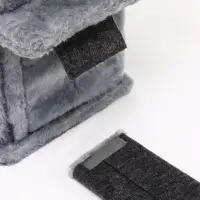 Домик для кошек с когтеточкой, 33&times;40&times;103 см, квадратный, ковролин, серый