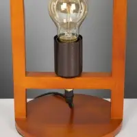 Лампа настольная RISALUX ЭКО &laquo;Клот&raquo; 1&times;40 Вт Е27 коричневый 17&times;17&times;30 см