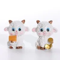 Фигурка полистоун &laquo;Бараш - кудряш с сундуком&raquo;, 4.5&times;3.5&times;4 см, МИКС