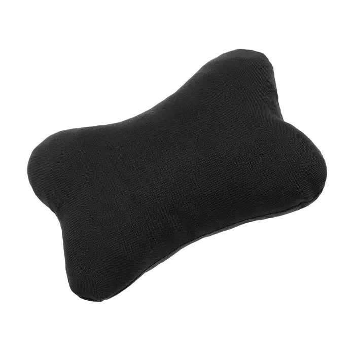 Подушка автомобильная косточка, на подголовник, лен, коричневый, 16х24 см Подушка автомобильная косточка, на подголовник, лен, коричневый, 16х24 см