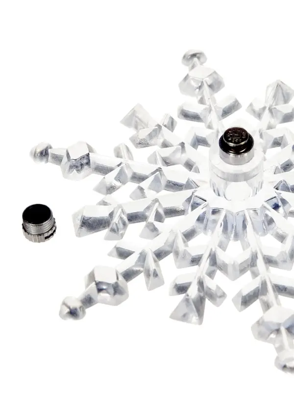 Подвеска светодиодная «Снежинка» 14 см, 1 LED, от батареек LR41×3, свечение RGB Подвеска светодиодная «Снежинка» 14 см, 1 LED, от батареек LR41×3, свечение RGB