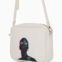 Сумка женская кросс-боди TEXTURA на молнии, 22&times;8&times;17 см, белая