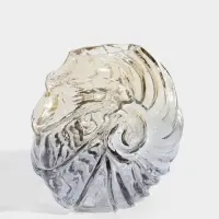 Ваза для цветов &laquo;Кеннет&raquo; ракушка, 20&times;24 см, стекло, коричнево-синяя