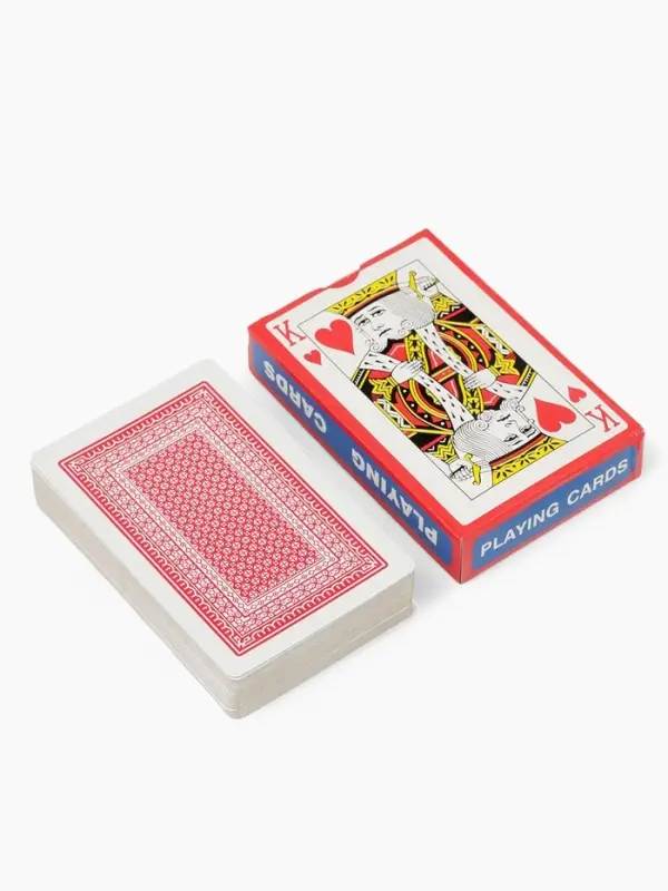 Карты игральные &laquo;Король&raquo;, колода 54 шт., 5.7&times;8.7 см, красная рубашка