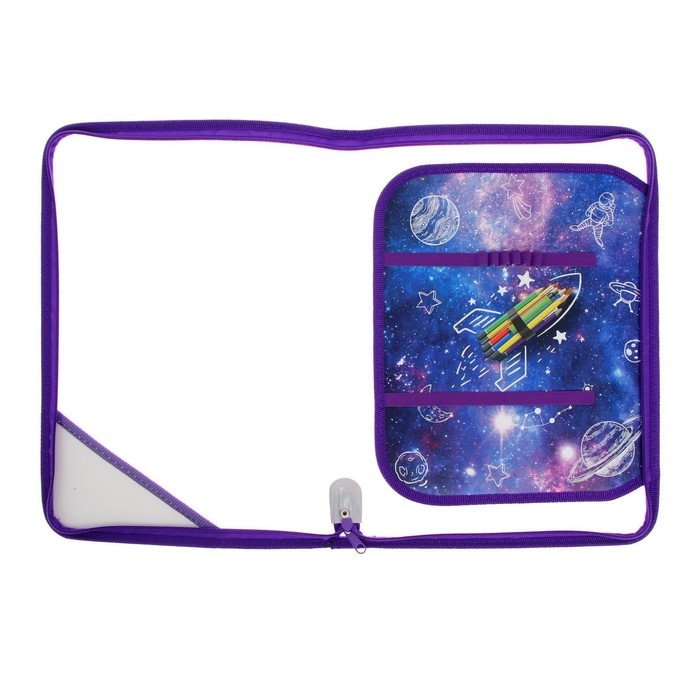 Папка для труда А4, 325 х 230 х 25 мм, молния вокруг, откидная планка, пластиковая, ПТР-1, Calligrata,  Папка для труда А4, 325 х 230 х 25 мм, молния вокруг, откидная планка, пластиковая, ПТР-1, Calligrata, "Ракета"