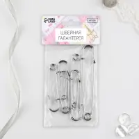 Набор булавок шляпных, 38/50/63/70/90/100 мм, 6 шт.